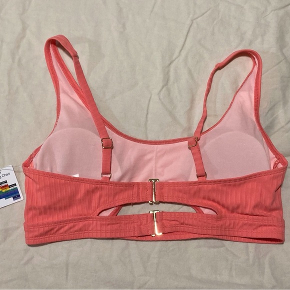 Time and Tru Orange Swim Top - Picture 2 of 8